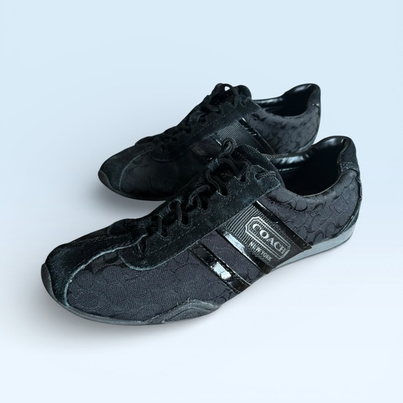 Coach Black Remonna Signature Sneakers - Picture 4 of 8